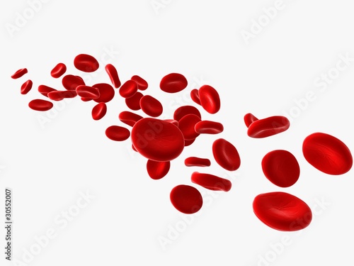 Foto stream of blood cells