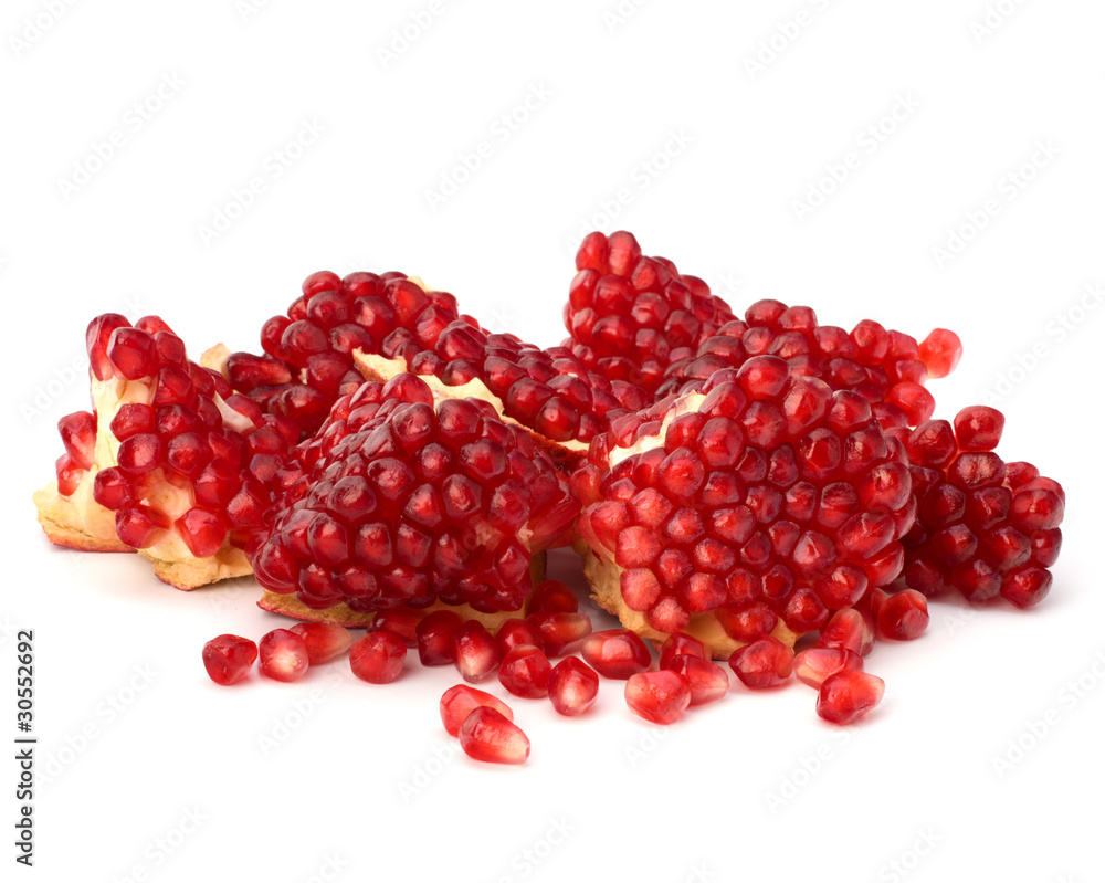 Ripe pomegranate piece Ripe pomegranate piece