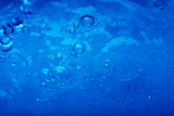 water with bubbles and drops background