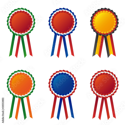 Collection of flag ribbon