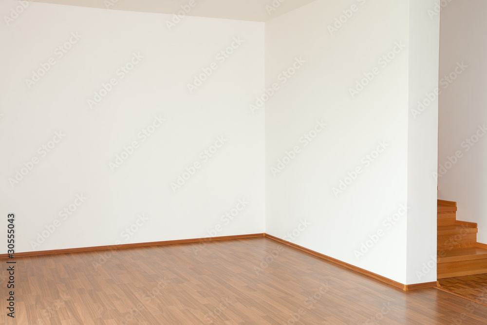 Fototapeta premium clean white room interior of a country cottage