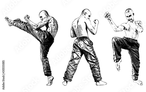 martial arts trio