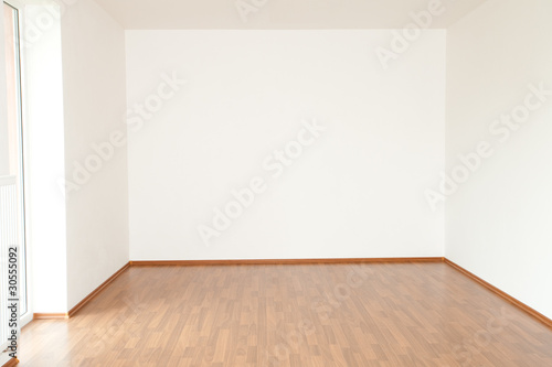 clean white room  interior of a country cottage