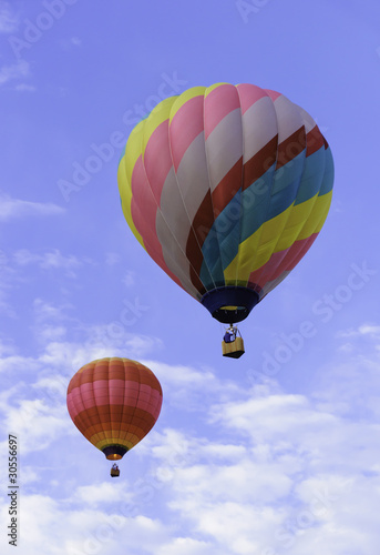 Two Hot Air Balloons racing © Charles