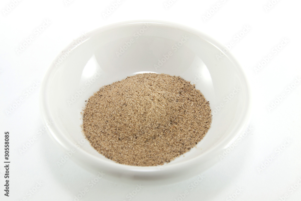 Pile of dried pepper leaves on a white background Pile of dried pepper leaves on a white background