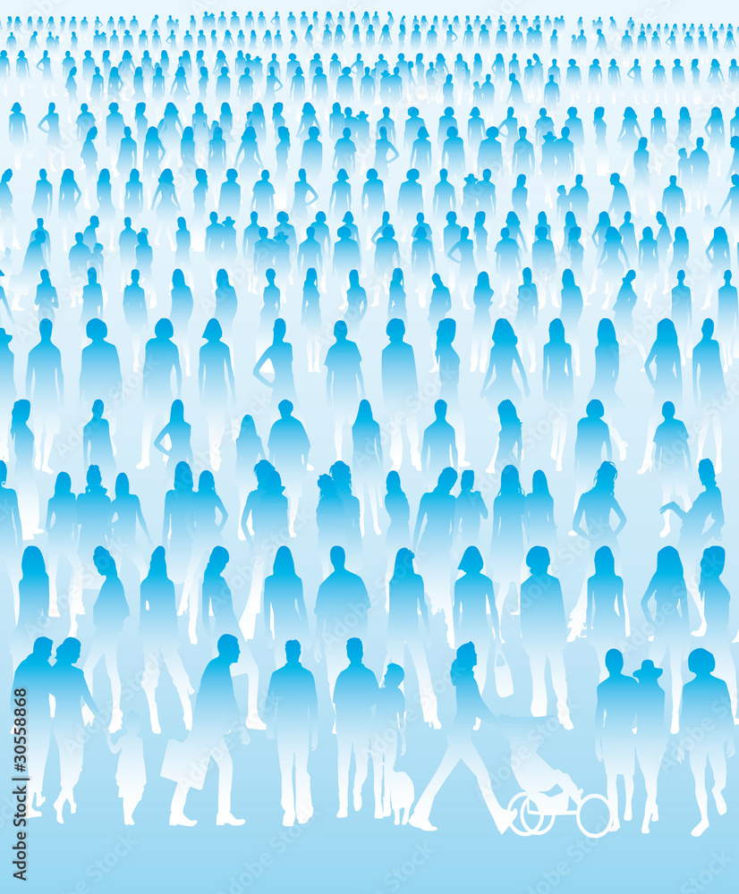 Fototapeta premium Foule de gens