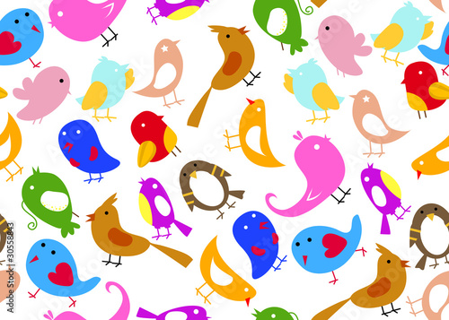 Seamless Bird Wallpaper © suerz