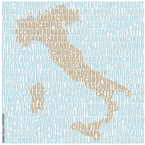 Mappa luoghi famosi d'Italia