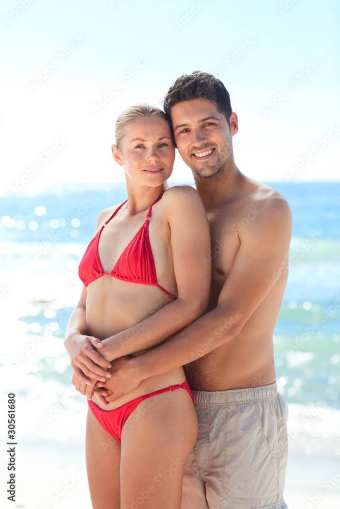 Lovely woman in her boyfriend's arms Lovely woman in her boyfriend's arms