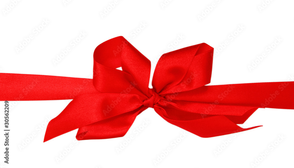 Big red bow isolated on white background Big red bow isolated on white background