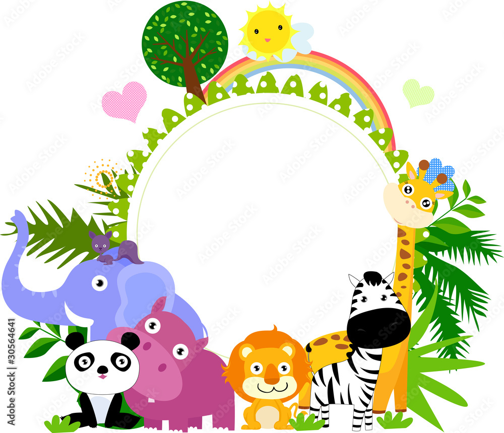 Obraz premium zwierzę i rama