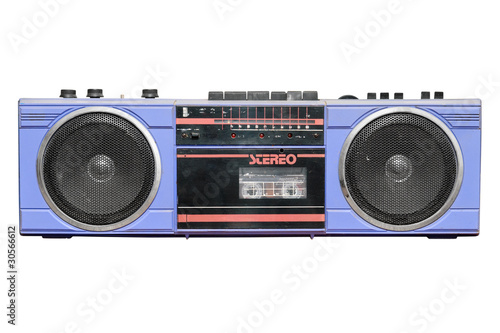 Foto Old vintage stereo cassette/radio recorder