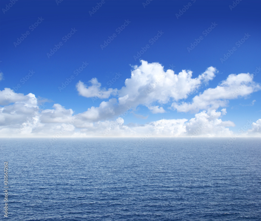 custom made wallpaper toronto digitalA beautiful aerial view of the deep blue ocean with a cloudy sky
