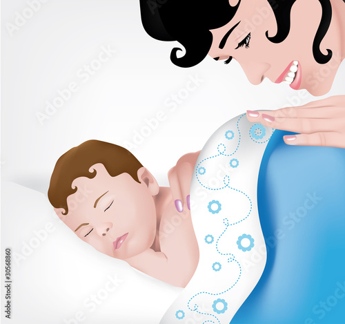 bebè che dorme (azzurro)
