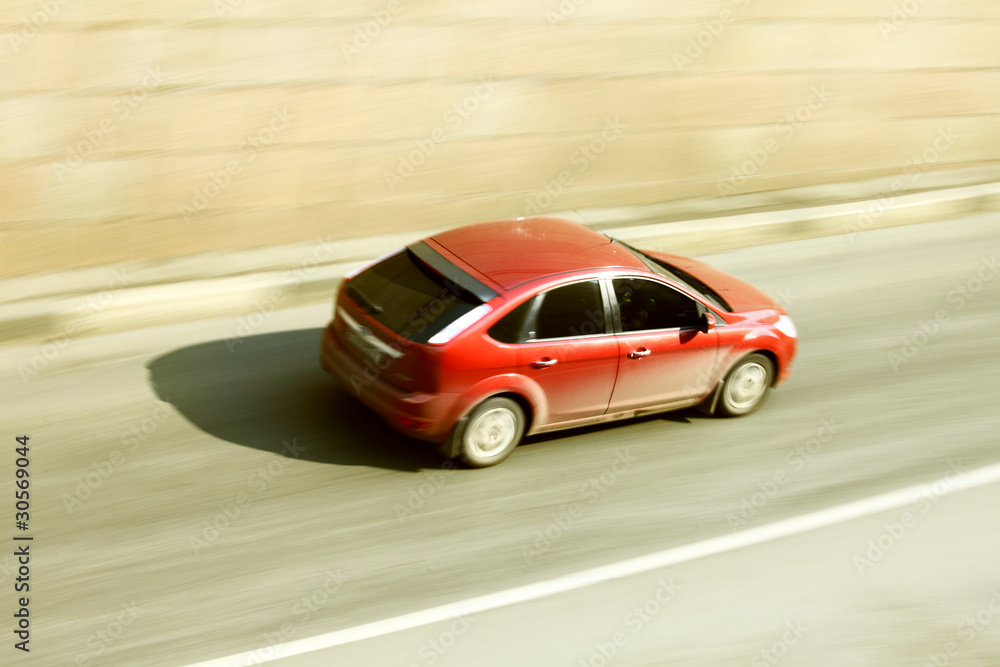 Obraz premium speed car drive