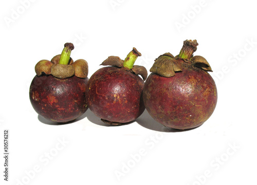 Mangosteen (Garcinia mangostana), the family Clusiaceae photo