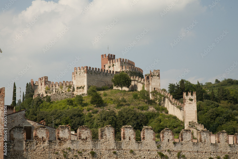 Soave, castle and walled city