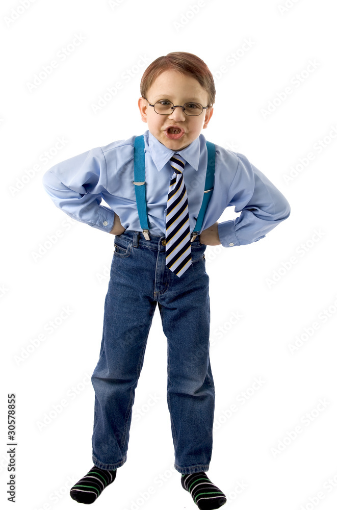 Young boy gesturing Young boy gesturing