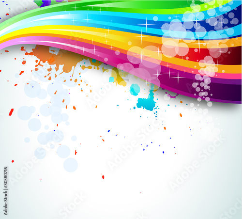 Rainbow Spectrum Background for Brochure or Flyers