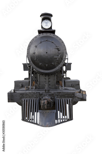 Fototapeta steam engine front