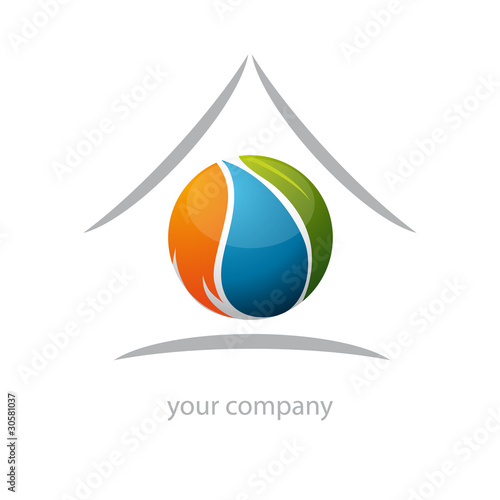 logo entreprise, énergie habitat