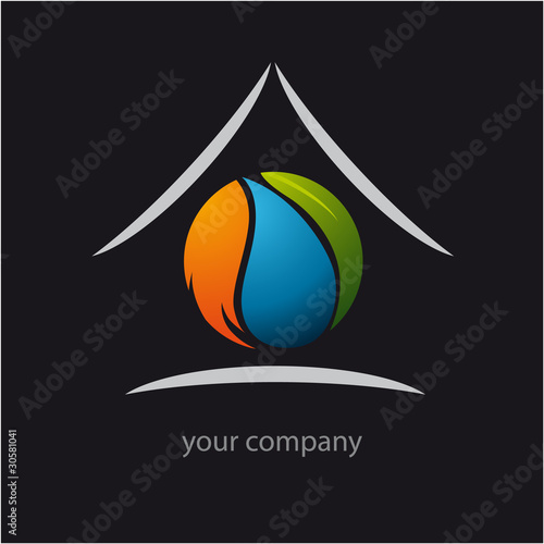 logo entreprise, énergie habitat