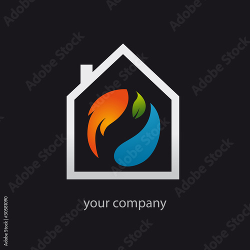logo entreprise, énergie habitat