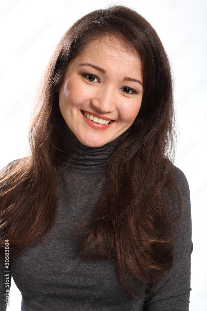 Lovely smile from pretty young woman Lovely smile from pretty young woman