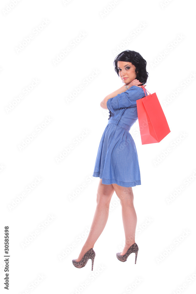 Sexy shopping girl