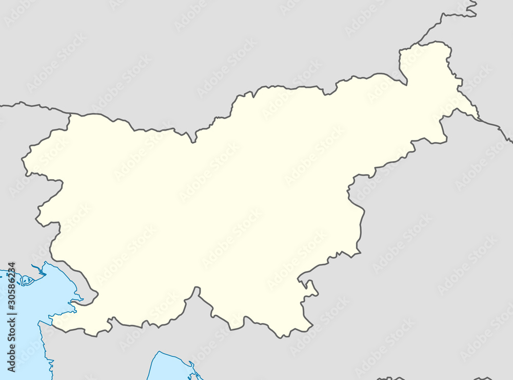 Obraz premium Slovenia map