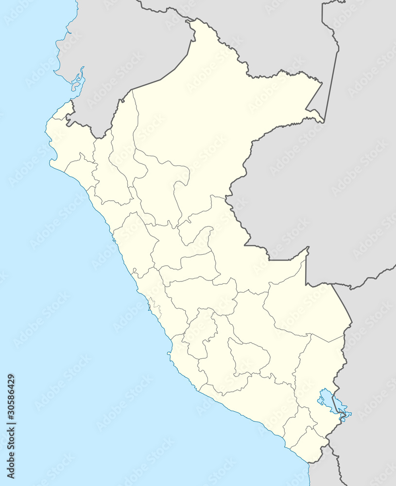 Obraz premium Peru Map