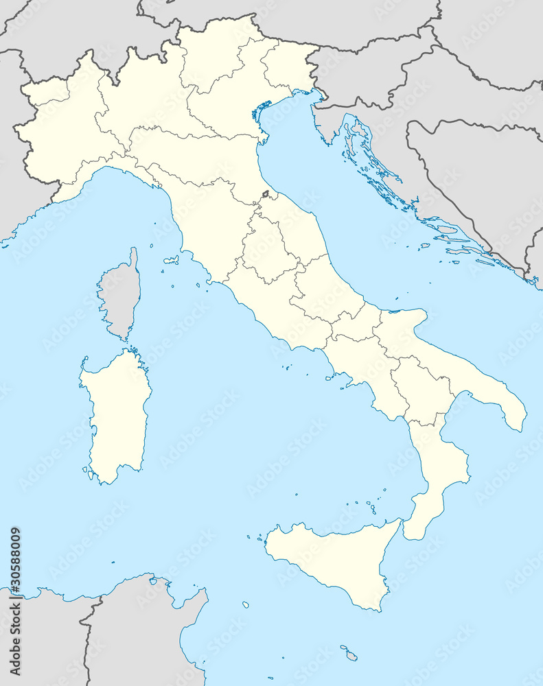 Fototapeta premium Italy map