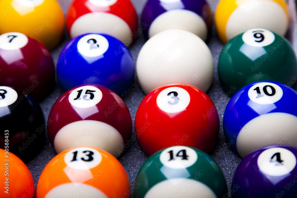 Billiard ball close up Billiard ball close up