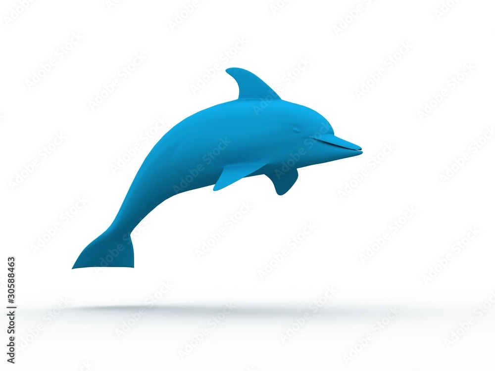Cute Blue Dolphin