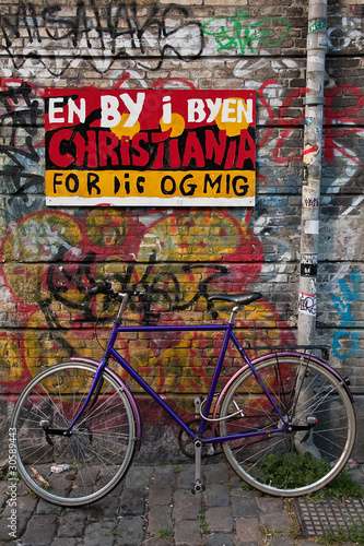 Canvas Print Christiania in Copenhagen