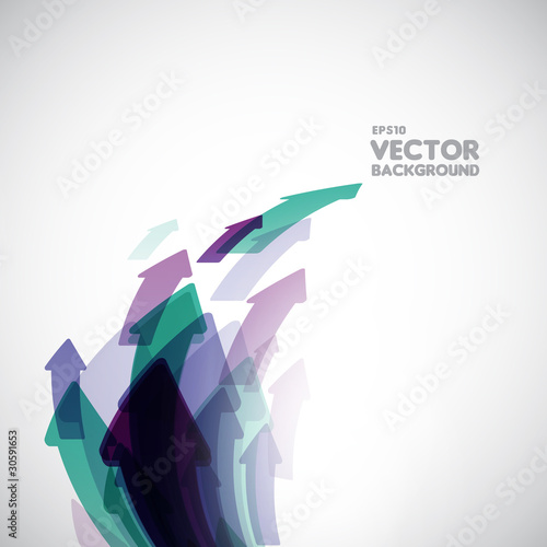 abstract vector background with arrows