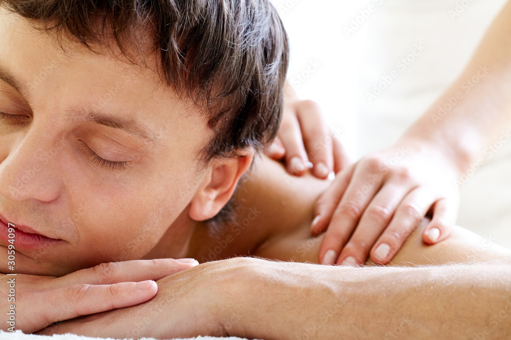 Enjoying massage Enjoying massage
