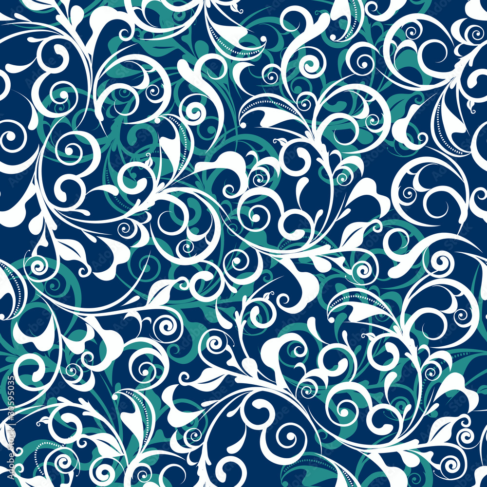 Blue damask Blue damask