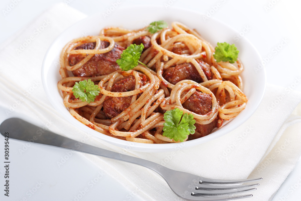 Pasta with meatballs Pasta with meatballs