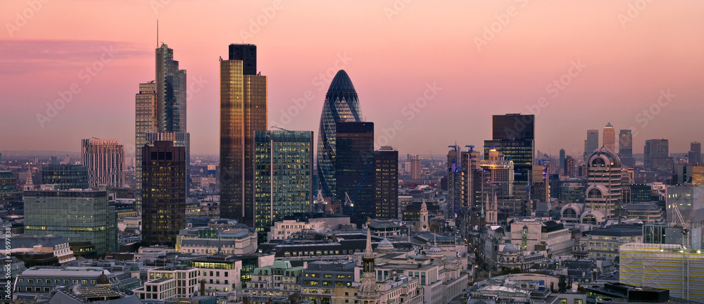 Obraz premium City of London o zmierzchu