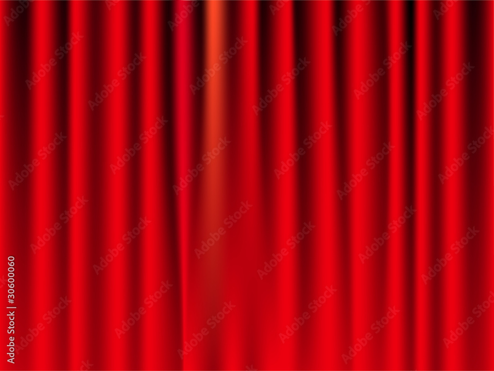 Shiny Red Curtain Shiny Red Curtain
