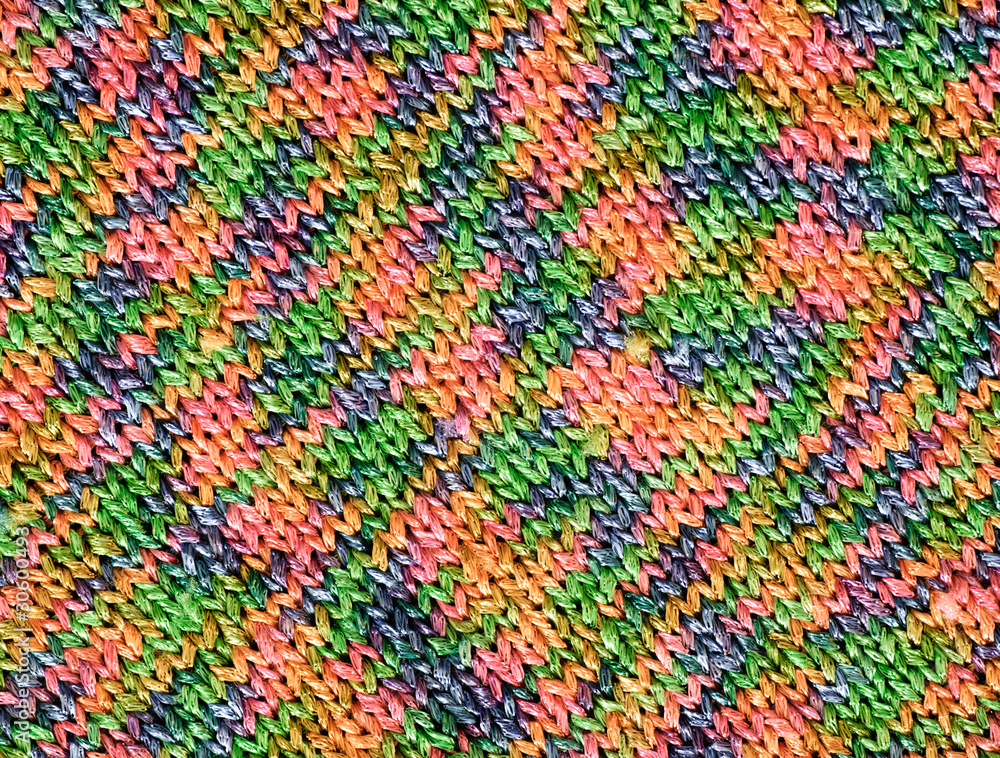 Rainbow knited texture
