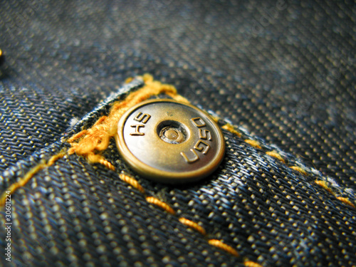 Wallpaper Mural metal button on jeans close up Torontodigital.ca