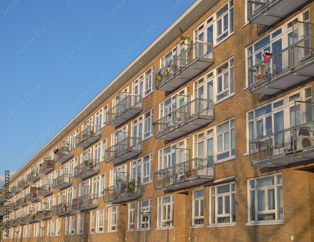 Fototapeta premium flat building Amsterdam