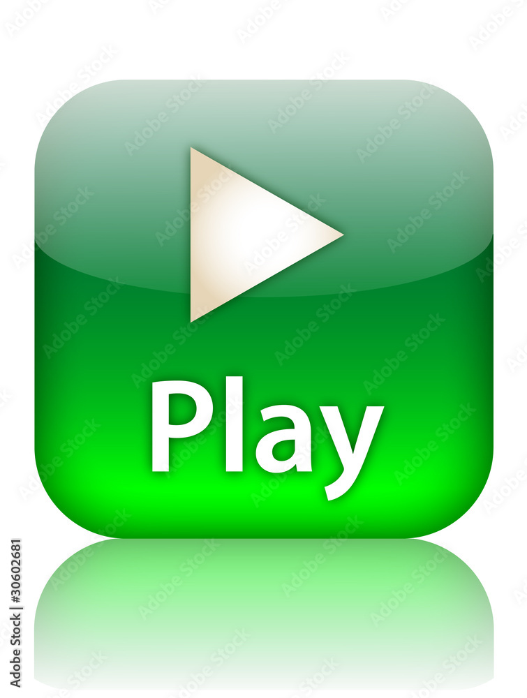 PLAY Web Button (watch video view media player live launch icon) PLAY Web Button (watch video view media player live launch icon)