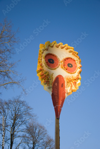 Mardi Gras bird mask photo