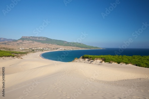 sand dunes over Bolonia beach