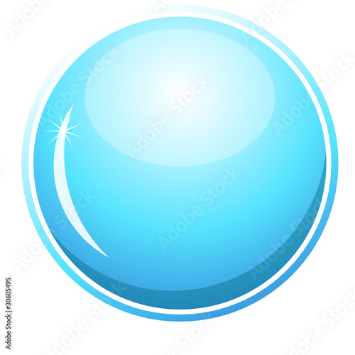 Clean blue orb