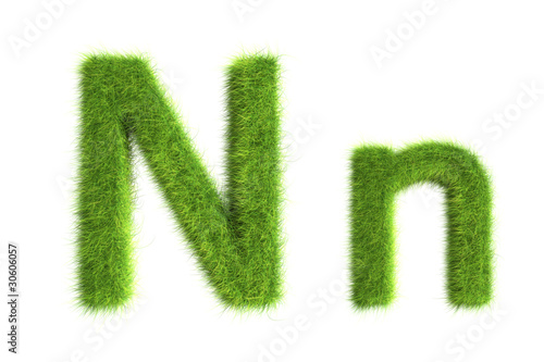 Grass letters