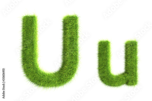 Grass letters